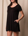 Bamboo Short Sleeve Tunic Dress