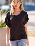 Bamboo Dolman Tunic - Black
