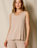 Bamboo Sleep Tank - Almond