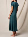 Bamboo Maxi Sleep Dress - English Ivy