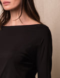Bamboo Off Shoulder Top - Black