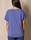 Bamboo / Organic Cotton V-Neck Dolman Top - Marlin - Small Only