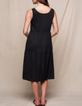 Linen / Bamboo Addison Dress - Black