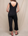 Bamboo Sleeveless Jumpsuit - Black