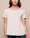 Bamboo Relaxed Tee - Sandshell