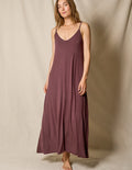 Bamboo Maxi Sleep Dress - Chocolate - XL Only