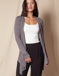 Bamboo Open Front Jacket - Grey