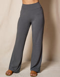 Bamboo / Organic Cotton Classic Straight Leg Pants - Warm Grey