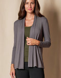 Bamboo 240 Banded Front Jacket - Grey