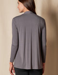 Bamboo 240 Banded Front Jacket - Grey