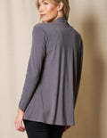 Bamboo 240 Banded Front Jacket - Grey