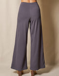 Bamboo Ponte Wide Leg Pants - Grey