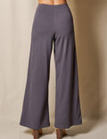 Bamboo Ponte Wide Leg Pants - Grey