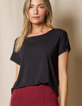 Bamboo Dolman Tee - Black
