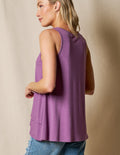 Bamboo / Organic Cotton Layered Tank - Dusty Purple