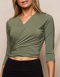 Bamboo Open Front Shrug - Sage