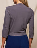 Bamboo Open Front Shrug - Grey