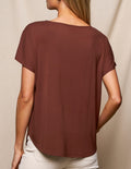 Bamboo Dolman Tee - Cocoa