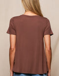 Bamboo Relaxed Tee - Chocolate