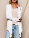 Bamboo Open Front Jacket - Soft White