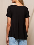 Bamboo Relaxed Tee - Black
