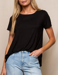 Bamboo Relaxed Tee - Black