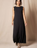 Bamboo A-Line Tank Dress - Black