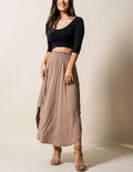 Bamboo Tulip Skirt - Cappuccino