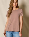 Bamboo Relaxed Tee - Camel