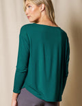 Bamboo Dolman Long Sleeve Tee - Teal