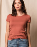 Bamboo Close Fit Tee - Rust