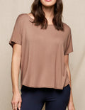 Bamboo Dolman Tee - Mocha