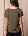 Bamboo Dolman Tee - Olive
