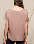 Bamboo Dolman Tee - Cappuccino