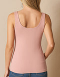 Bamboo Double Layered Tank Top - Rosewater