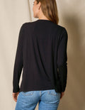 Bamboo Open Front Jacket - Black
