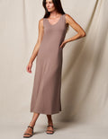 Bamboo A-Line Tank Dress - Mocha