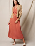 Bamboo A-Line Tank Dress - Rust