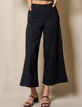 Bamboo Ponte Cropped Pants - Black