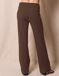 Bamboo / Organic Cotton Classic Straight Leg Pants - Walnut