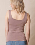 Bamboo Double Layered Tank Top - Mocha