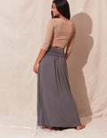 Bamboo Maxi Skirt - Grey