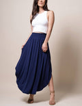Bamboo Tulip Skirt - Navy