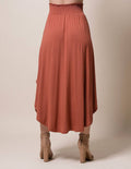 Bamboo Tulip Skirt - Rust