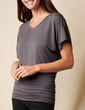 Bamboo Dolman Tunic - Grey