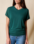 Bamboo Dolman Tunic - Teal- XS Only