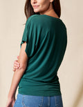 Bamboo Dolman Tunic - Teal- XS Only