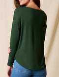 Bamboo Dolman Long Sleeve Tee - Woodland