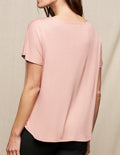 Bamboo Dolman Tee - Rosewater