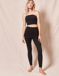 Bamboo Leggings with Skirt - Black